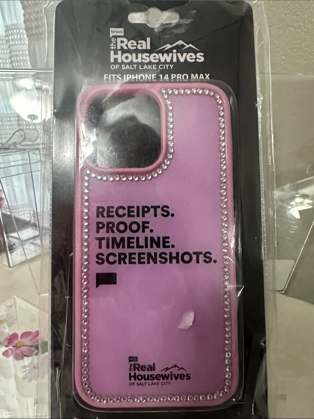 Pink Rhinestone iPhone 14 Pro Max Case NWT by Bravo